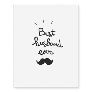 Best Husband Ever Temporary Tattoos