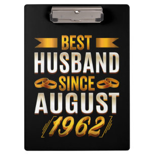 Best Husband Funny 58th Anniversary Clipboard