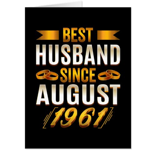 Best Husband Funny 59th Anniversary Parents Card