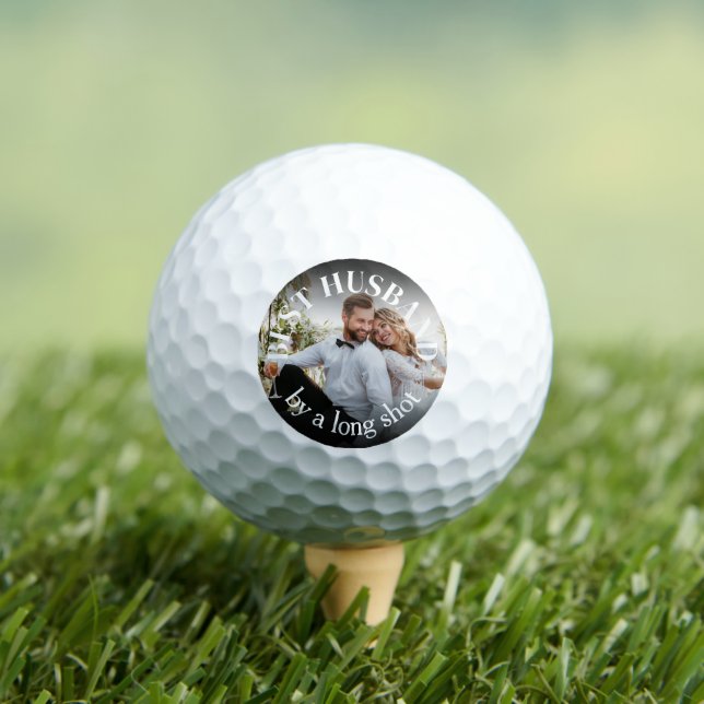 Best HUSBAND Love Photo Golf Balls (Insitu Tee)