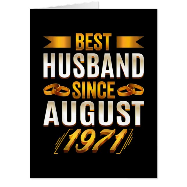 Best Husband Meaningfull Anniversary Parents Card (Front)