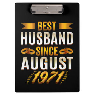 Best Husband Meaningfull Anniversary Parents Clipboard