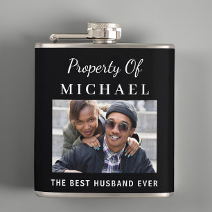 Best Husband Photo Flask