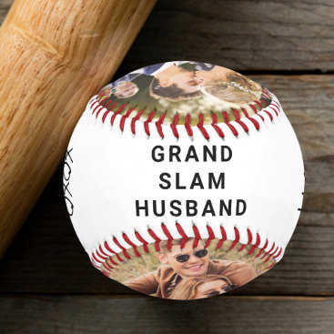 Best Husband Photo Newlywed Wedding Baseball