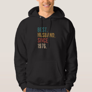 Best Husband Since 1976 46th Wedding Aniversary F Hoodie