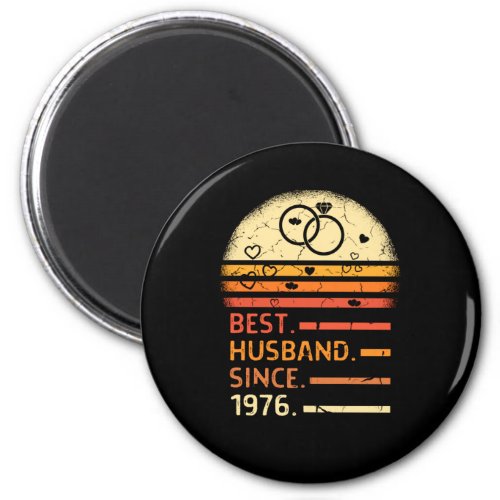Best husband since 1976 retro vintage fathers day magnet