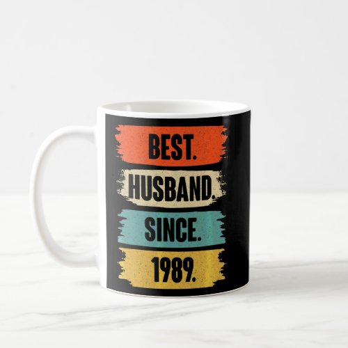 Best Husband Since 1989 Vintage 33rd Wedding Anive Coffee Mug