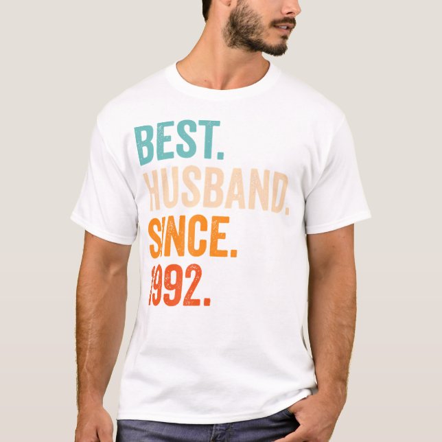 Best Husband Since 1992  32Nd Wedding Anniversary  T-Shirt (Front)