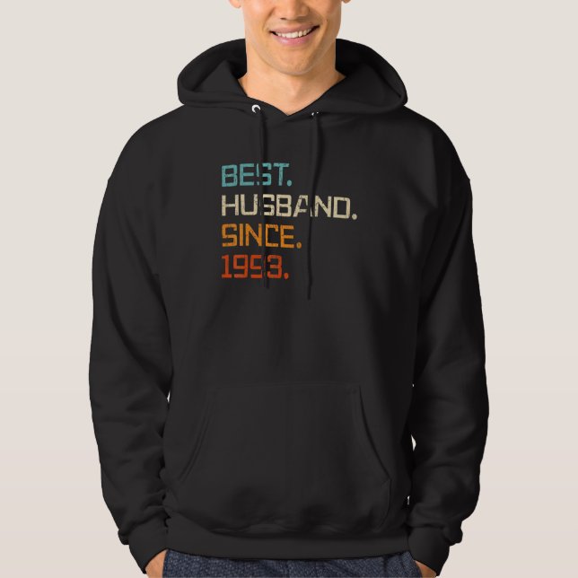 Best Husband Since 1993 30th Wedding Anniversary F Hoodie (Front)