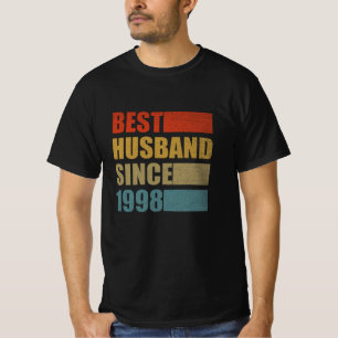 Best Husband since 1998 gift for husband T-Shirt