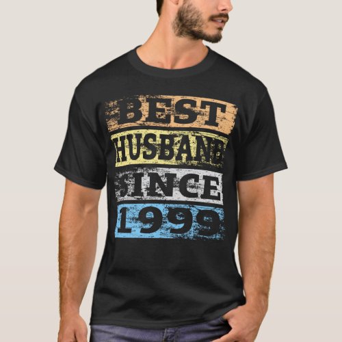 Best Husband Since 1999 Retro Vintage Style T_Shirt