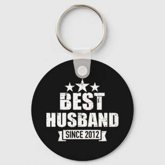 Best husband since 2012 10th wedding anniversary keychain