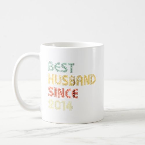Best Husband Since 2014 Happy 5th Wedding Annivers Coffee Mug