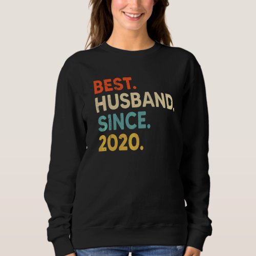 Best Husband Since 2020 2nd Wedding Aniversary  Vi Sweatshirt