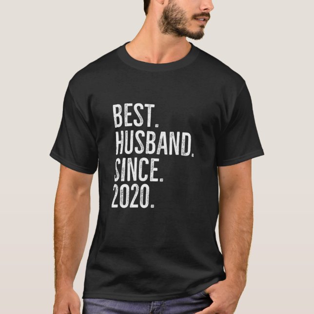 Best Husband Since 2020 Epic Couple Wedding Annive T-Shirt (Front)