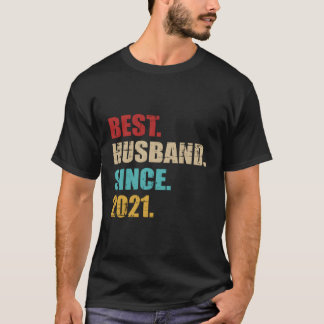 Best Husband Since 2021 For 2Nd Wedding Anniversar T-Shirt