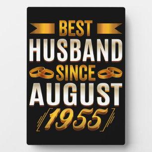 Best Husband Since August 1955 Funny Annivesary Plaque
