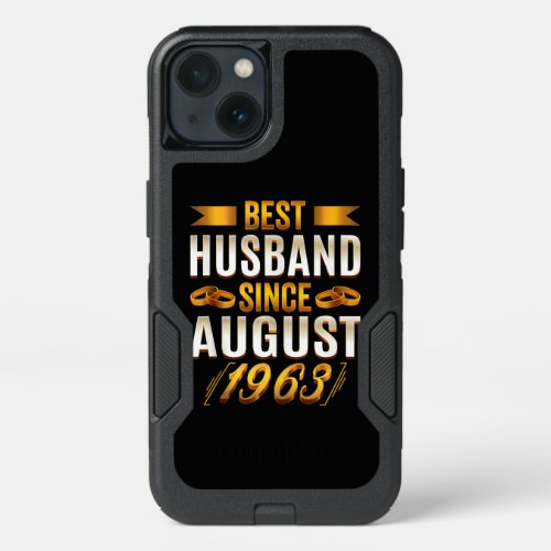 Best Husband Since August 1963 57th Anniversary iPhone 13 Case