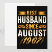 Best Husband Since August 1967 Funny Anniversary (Front/Back)
