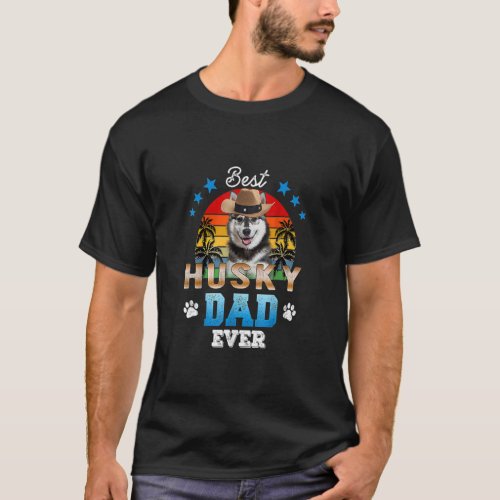 Best Husky Dad Ever Best Dad Dog   Men  T_Shirt
