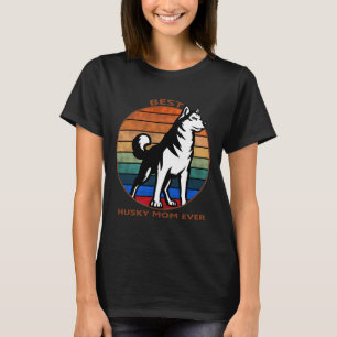 Best Husky Mom Ever Slim Fit Relaxed Fit T-Shirt