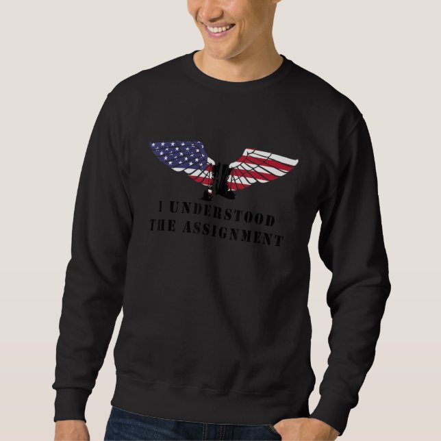 Best I Understood The Assignment Black Text Tee T  (Front)