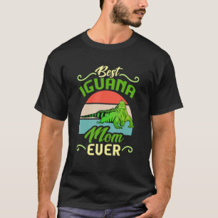 Best Iguana Mom Ever Lizard Reptile Retro Herpetol T-Shirt