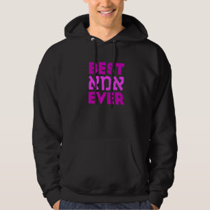 Best Imma Ever Best Mom Ever in Hebrew Hoodie