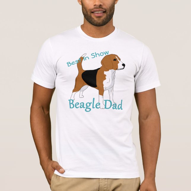 Best In Show Beagle Dad Personalized T-Shirt (Front)