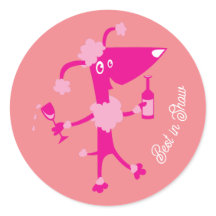 Best in Show Drinking Poodle Dog