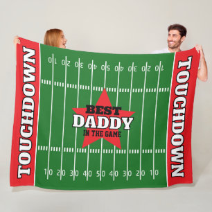 Best in the Game Football Personalized Gift Fleece Blanket