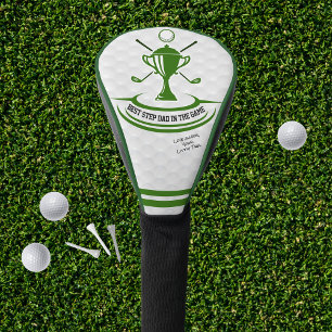 Best in the Game Gift for Dad, Grandpa Step Dad Golf Head Cover