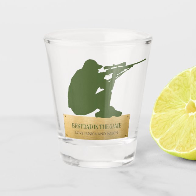 Best in the Game Personalized Gift Shot Glass (Front)
