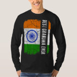 Best Indian Grandma Ever India Flag Mother&#39;s Day T-Shirt