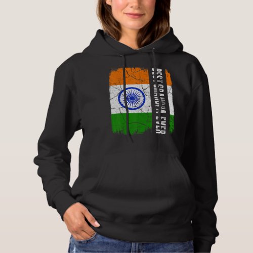 Best Indian Grandpa Ever India Flag Fathers Day Hoodie