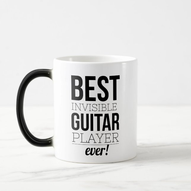 Best Invisible Guitar Player Color Morph Mug (Left)
