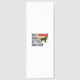 Best Irish Setter Dad Ever Vintage Dog Lover Desig Bookmarks