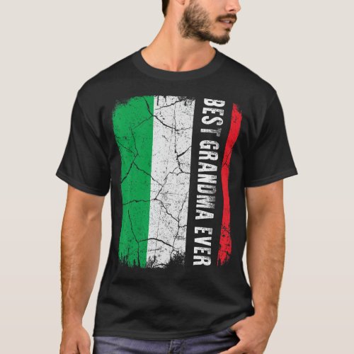 Best Italian Grandma Ever Italy Flag Mothers Day T_Shirt