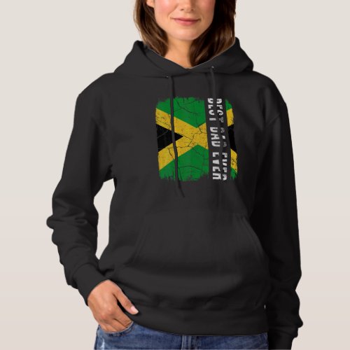 Best Jamaican Dad Ever Jamaica Flag Daddy Fathers Hoodie