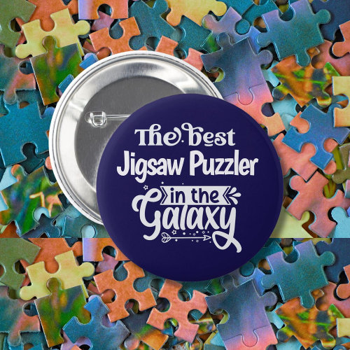 best jigsaw puzzler in the galaxy pin badge