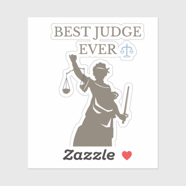 Best Judge Ever Sticker (Sheet)