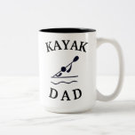 Best "KAYAK DAD" Ever! Father's Day Two-Tone Coffee Mug Best "KAYAK DAD" Ever! Father's Day Two-Tone Coffee Mug