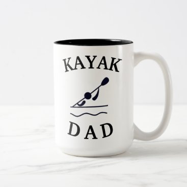 Best "KAYAK DAD" Ever!  Father's Day Two-Tone Coffee Mug
