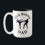 Best "Kick Boxing DAD" Ever!  Father's Day Two-Tone Coffee Mug<br><div class="desc">When He is the Best "Kick Boxing DAD" Ever! You will want to get Him this Special Coffee Mug for Father's Day or his birthday or just because he is so supportive and wonderful! White Coffee Cup with BLACK Text and Interior and Kick Boxers image Maybe He takes Children to...</div>