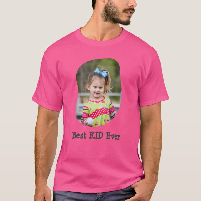 Best KID Ever upload your family photo T-Shirt (Front)