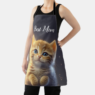 Best Kitty Cat Mom Apron