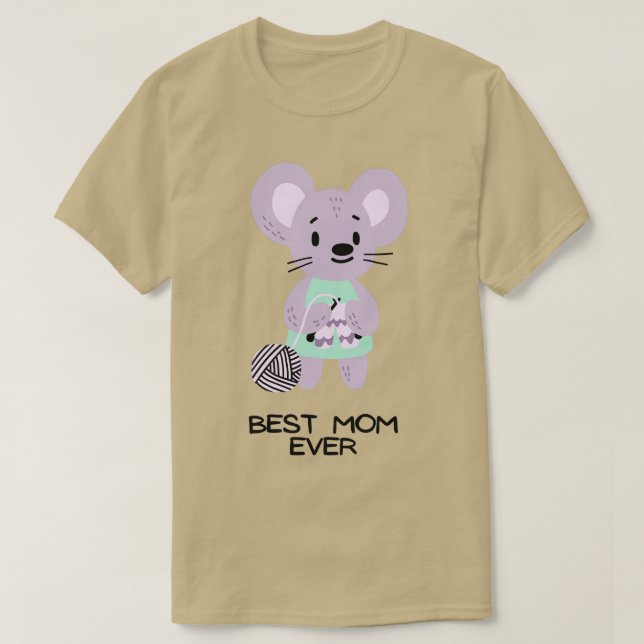 best knitting mom ever34  T-Shirt (Design Front)