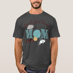 Best Knitting Mom Ever Cute Funny Cats Playing T-Shirt