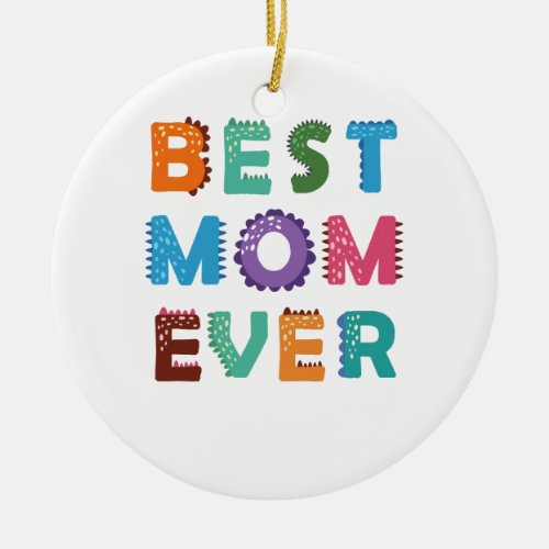 Best knitting mom ever i love mom mom birthday gif ceramic ornament