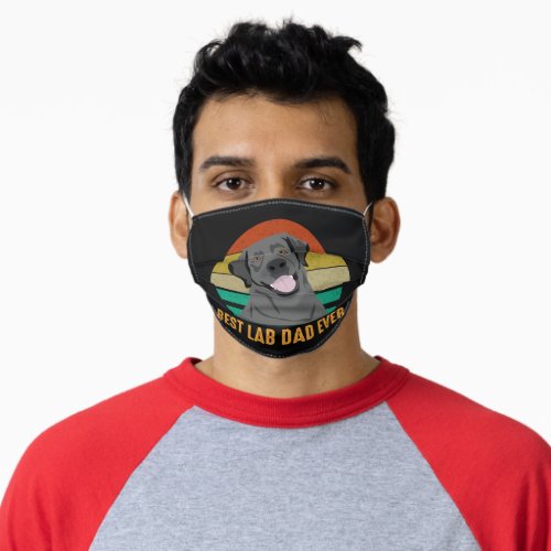 Best Lab Dad Ever Adult Cloth Face Mask